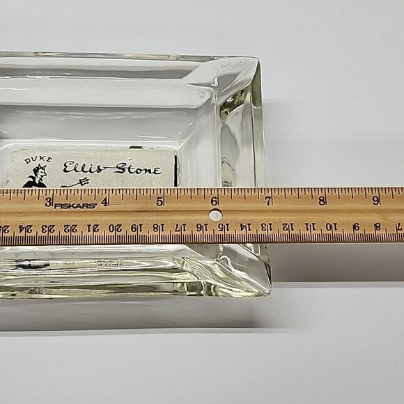 Vintage Ellis Stone Durham NC Department Store "Duke" Glass Ashtray - Picture 7 of 10